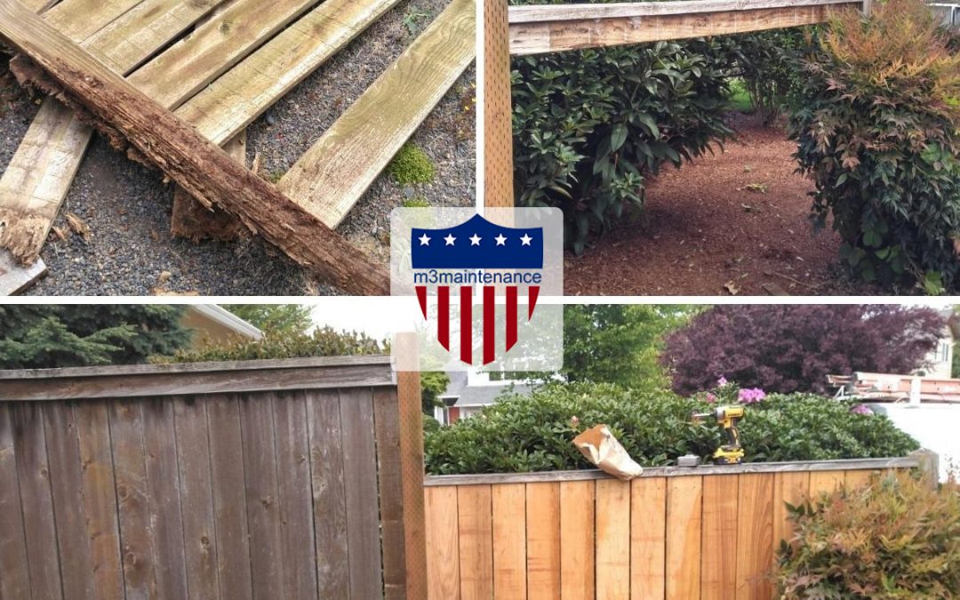Damaged Fence Repair Project