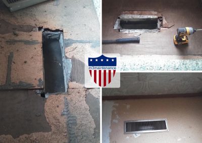 Remove and Replace Rotten Particle Board Subflooring Around Vent Cover