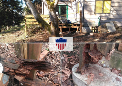 Repaired Dry Rot Damaged Deck and Stairs