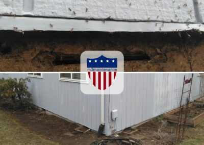 Dry Rot Siding Damage Repair Project